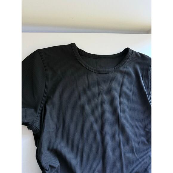 $58 New Lululemon All It Takes Ribbed Nulu T-Shirt - 8 - Black - Picture 4 of 5